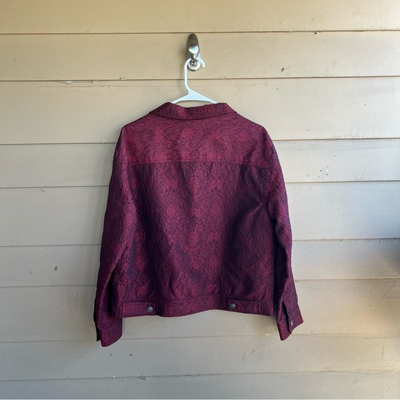 Vintage J.Jill Button Down Jacket - Size M - Floral Fall Whimisgoth - Picture 4 of 4